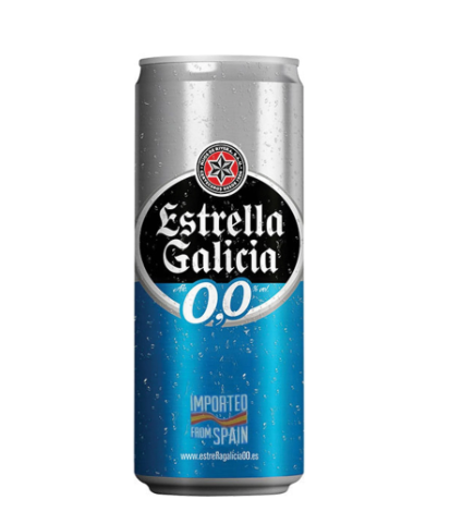 Cerveja Estrella Galicia 0,0% Álcool Lata